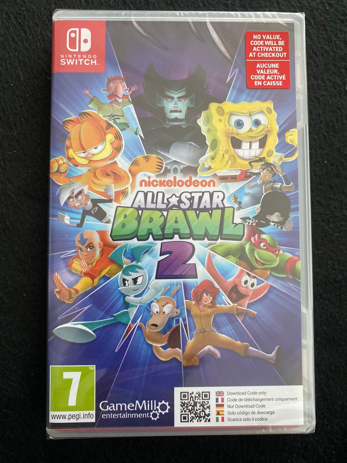 Nickelodeon All-Star Brawl 2 - Switch (Code in a Box), Vechten, Nieuw, Ophalen of Verzenden, 3 spelers of meer