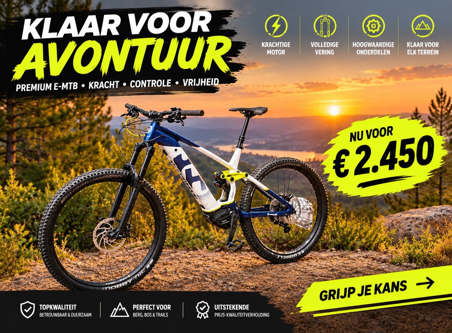 Husqvarna Mountain Cross MC5 E-MTB (M) - Zo goed als nieuw, 45 tot 49 cm, Zo goed als nieuw, Schijfrem, Ophalen