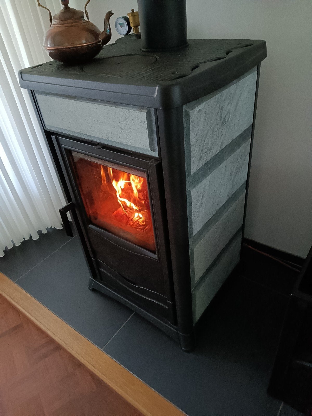 Hout CV Kachel - Hoog 91cm, Breed 55cm, Diep 50cm, Ophalen, Gebruikt, Hout, Houtkachel