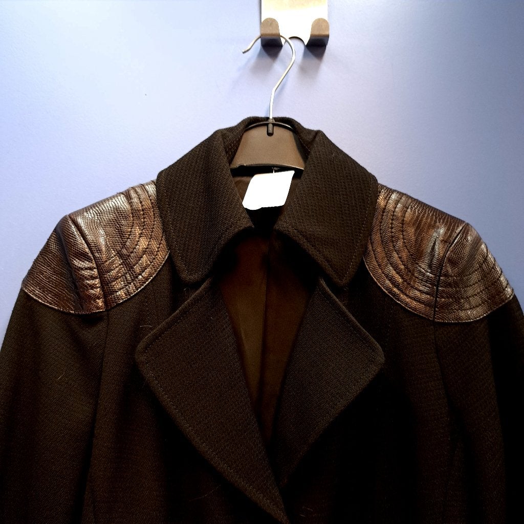 Bandolero zwarte dikkere blazer + pu leren stukken S 37316, Bandolera, ., Zwart, Ophalen of Verzenden