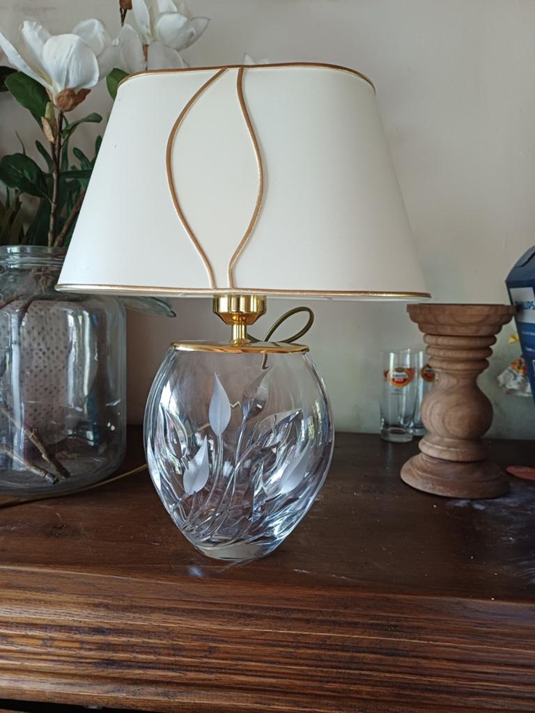 Schemerlamp  kristallen merk nachtmann, Antiek en Kunst, Antiek | Glas en Kristal, Ophalen of Verzenden