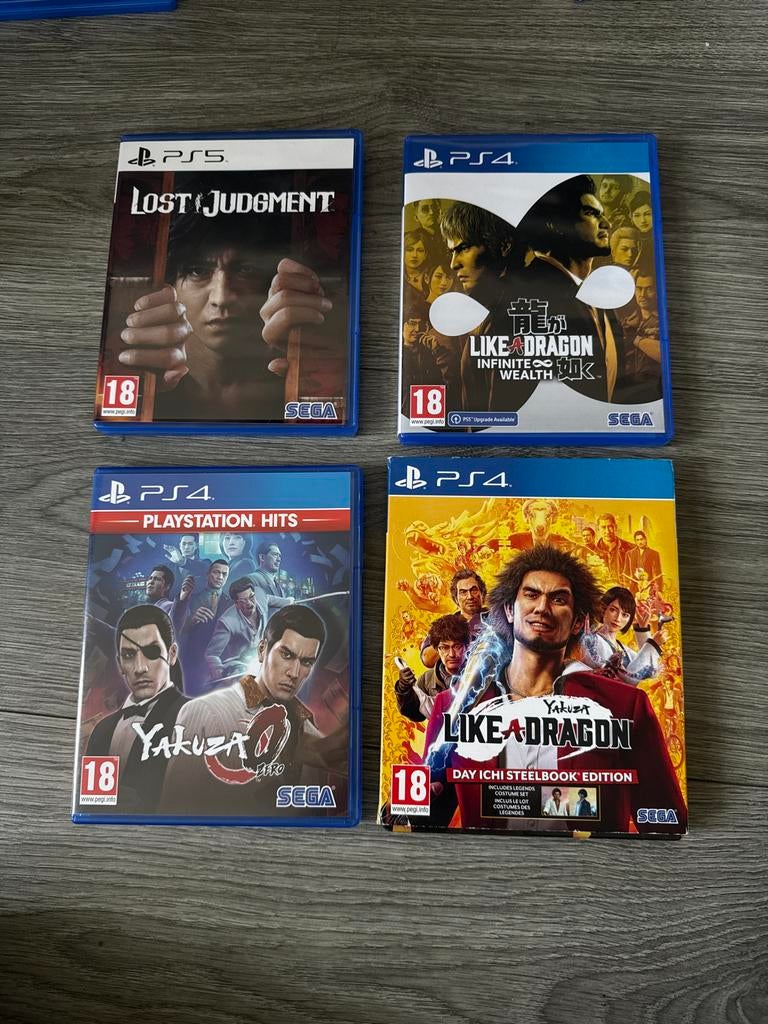 Yakuza spellen en Lost Judgment, Avontuur en Actie, Gebruikt, Vanaf 18 jaar, 1 speler