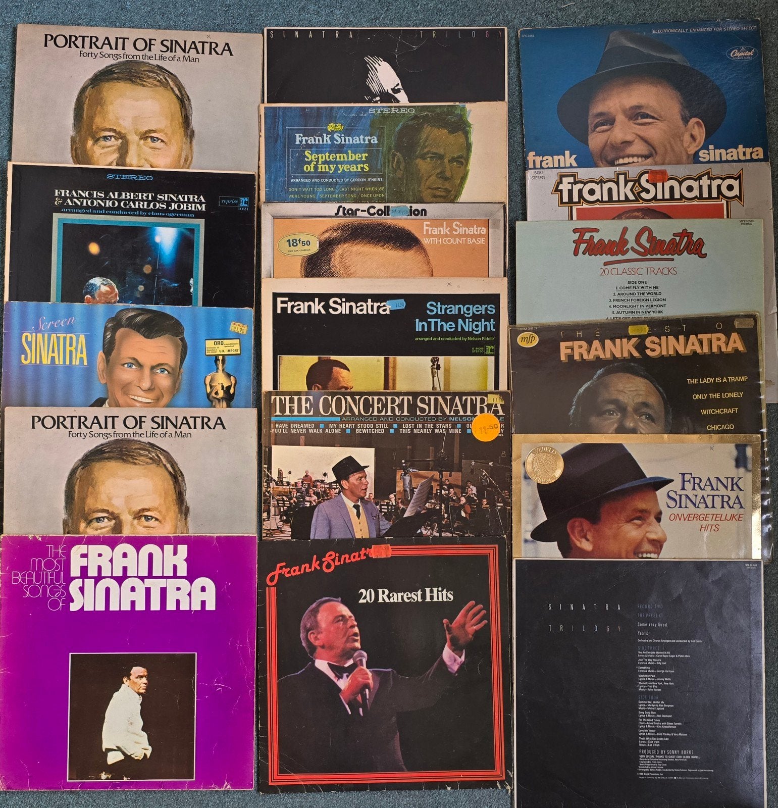 Grote collectie Frank Sinatra vinyl LP's, LP, Gebruikt, Pop, Complilatie