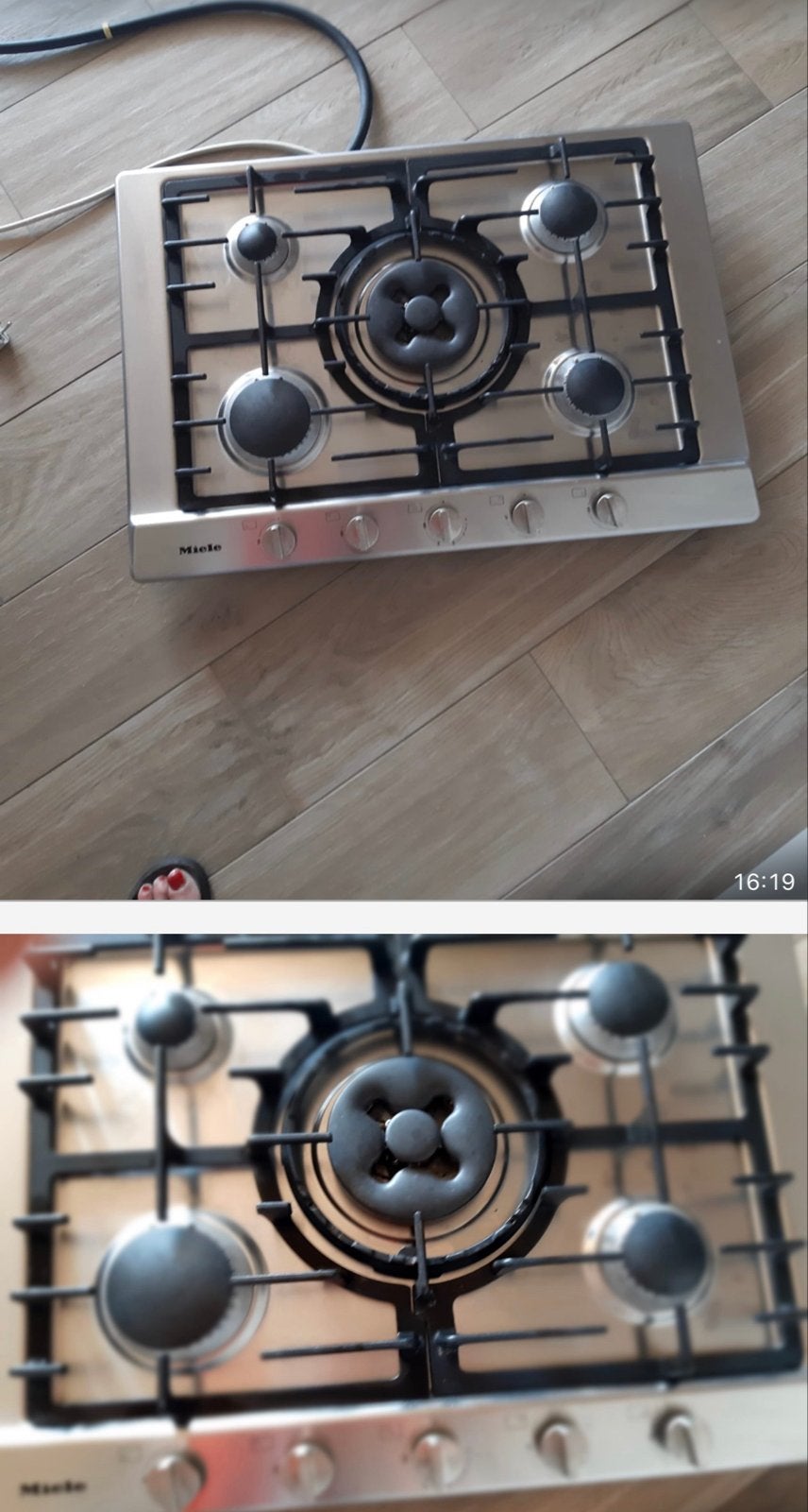 Miele gasfornuis met 4 kookzones - zo goed als nieuw, Witgoed en Apparatuur, Fornuizen, Ophalen, Minder dan 85 cm, 60 cm of meer