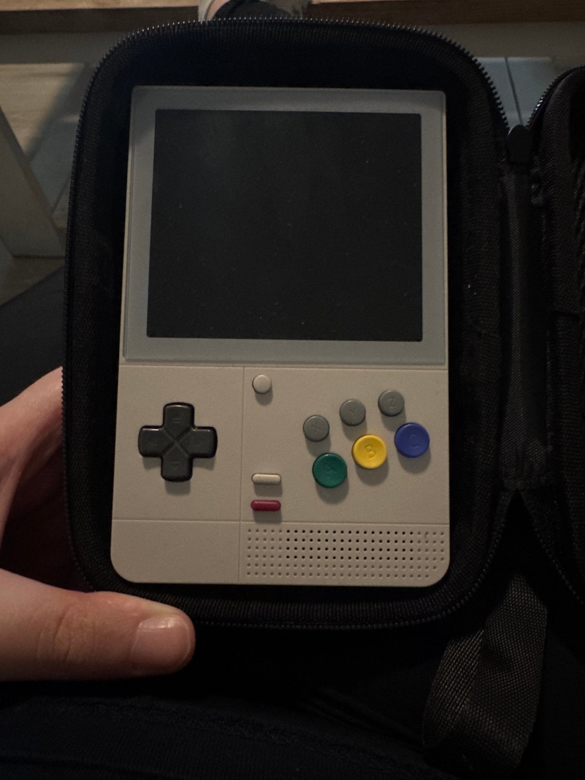 Retroid Pocket Classic handheld console met hoesje, Ophalen of Verzenden, Retroid, Zo goed als nieuw