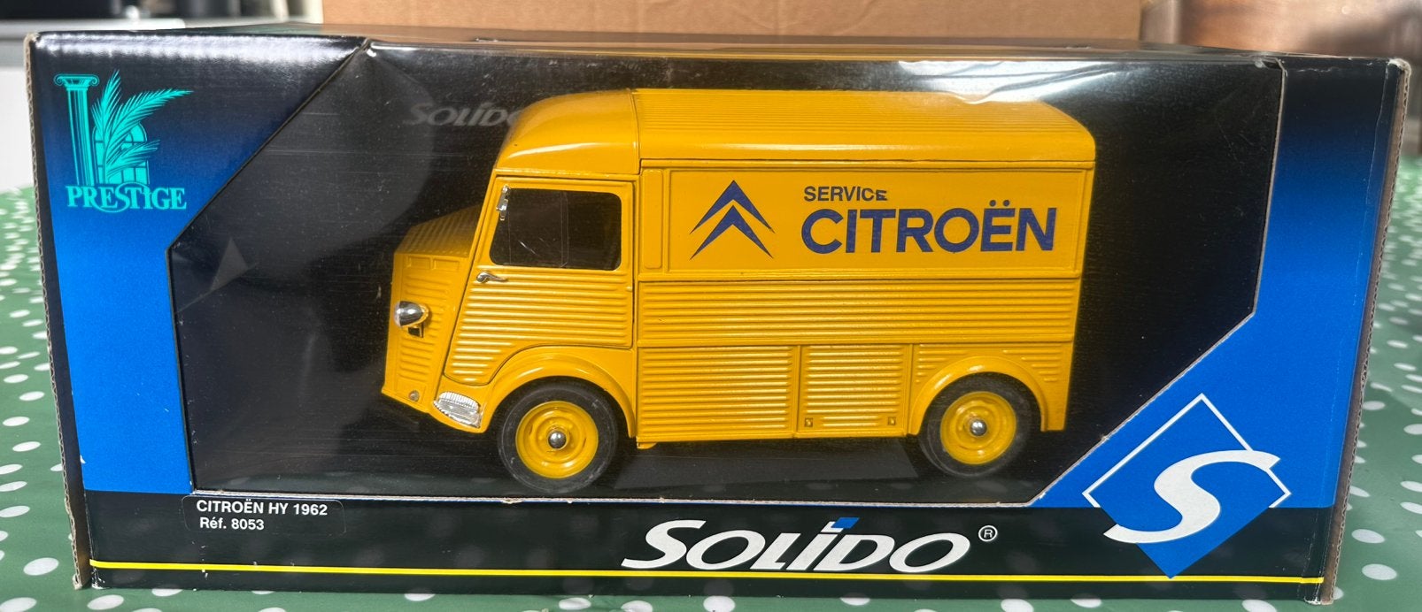 Solido Prestige Citroën HY Service 1962 – geel – met doos, Ophalen of Verzenden, Zo goed als nieuw, Auto, Solido