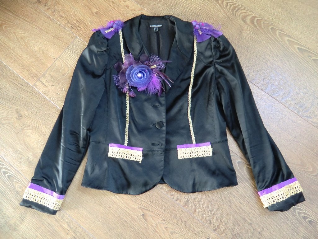 Zwart jasje maat 40, Maat 38/40 (M), Carnaval, Ophalen of Verzenden, Kleding