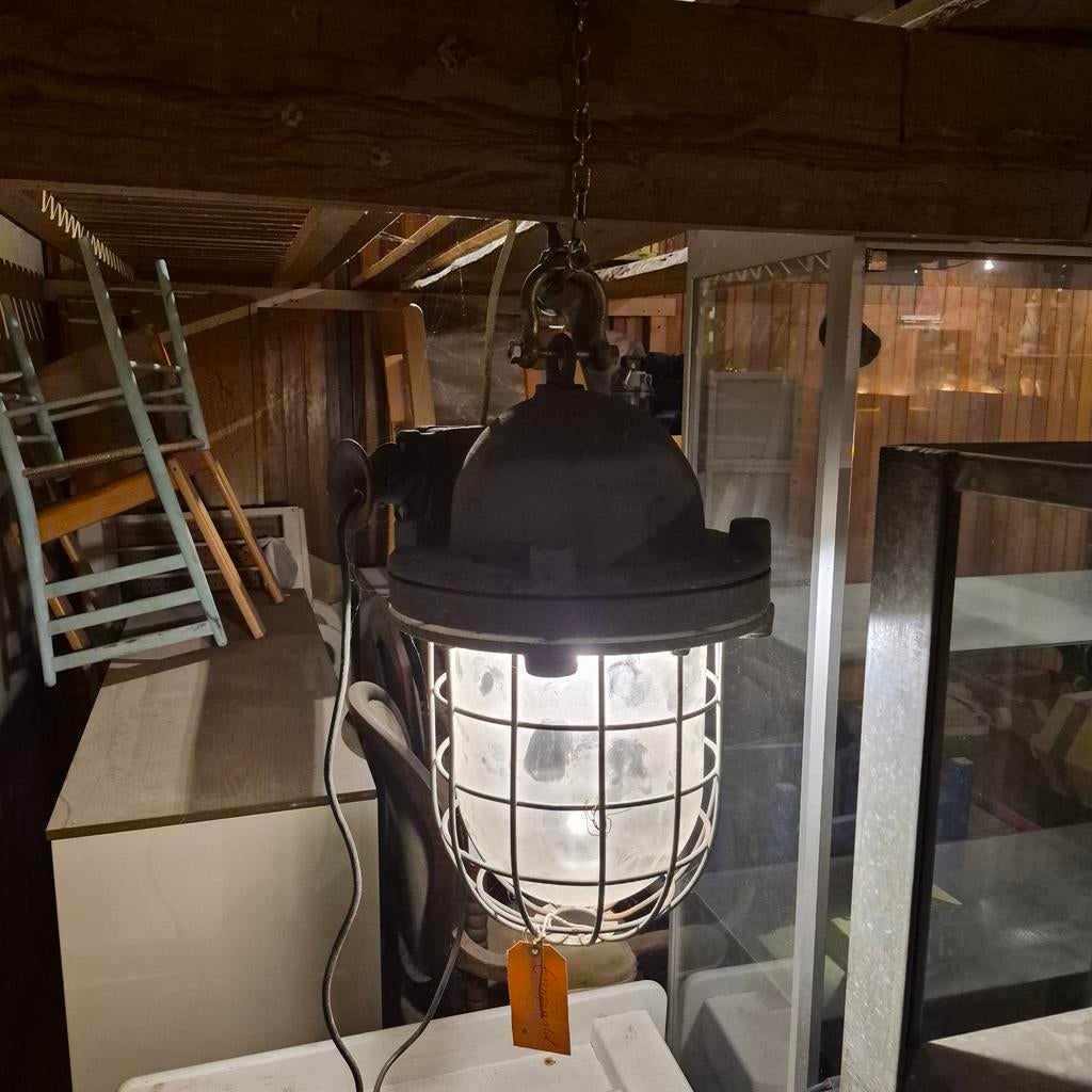 GROTE, STOERE Hanglamp, Antiek en Kunst, Curiosa en Brocante, Ophalen