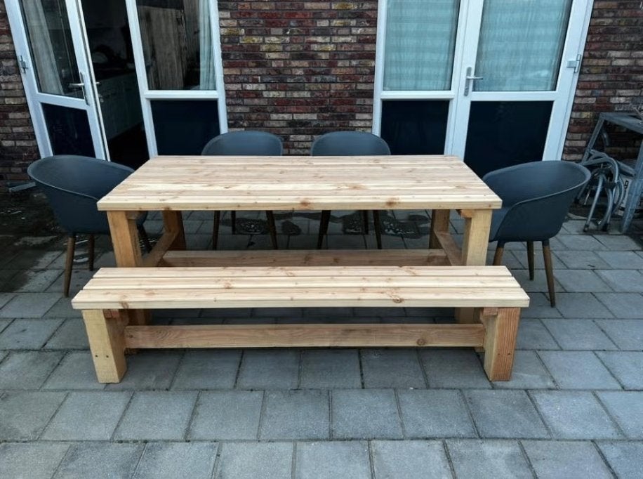 nieuwe houten tuintafels, Tuin en Terras, Tuintafels, Ophalen of Verzenden, Nieuw, Rechthoekig, Hout