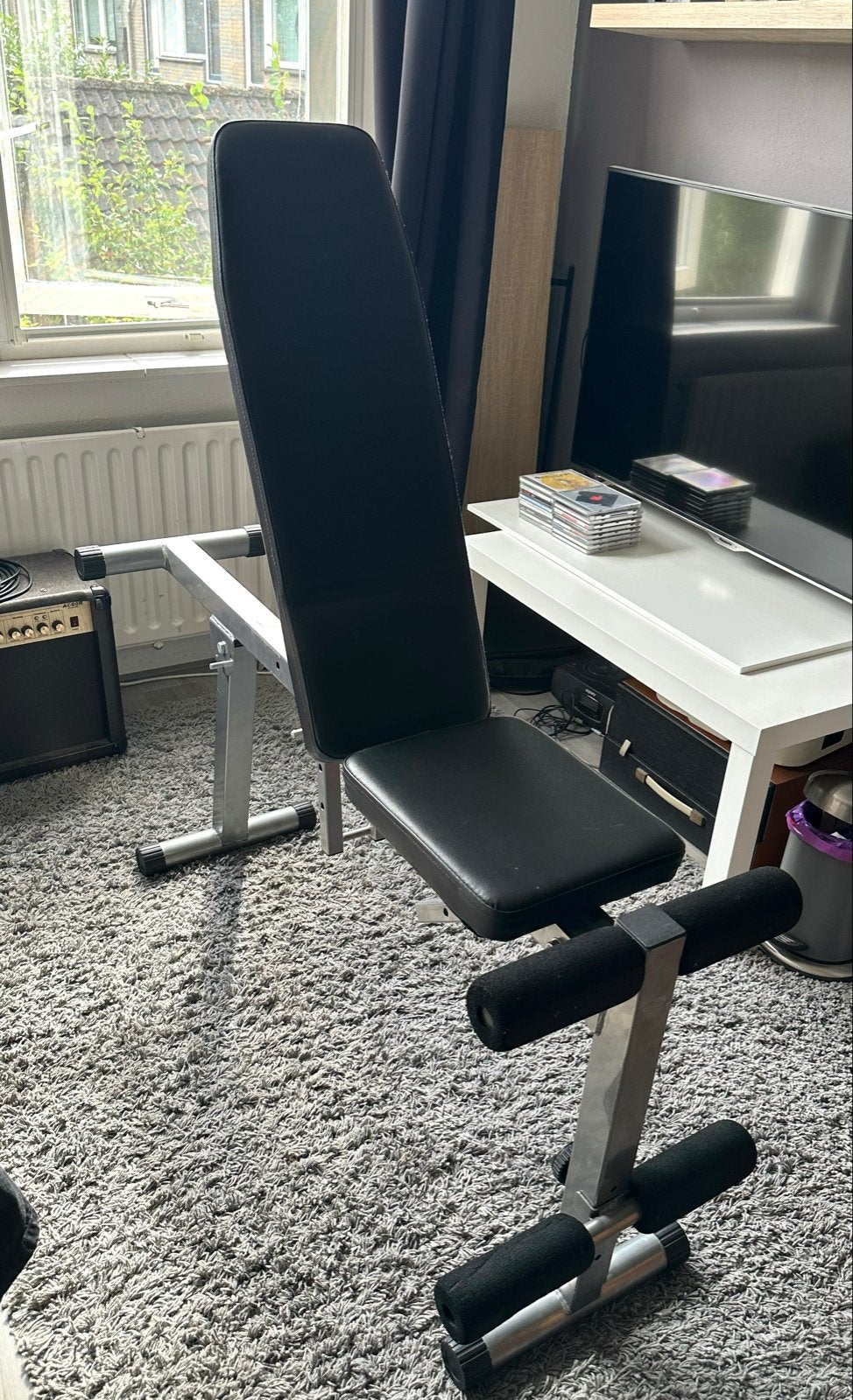 Verstelbare fitnessbank, Sport en Fitness, Fitnessmaterialen, Ophalen, Zo goed als nieuw, Buik, Fitnessbank