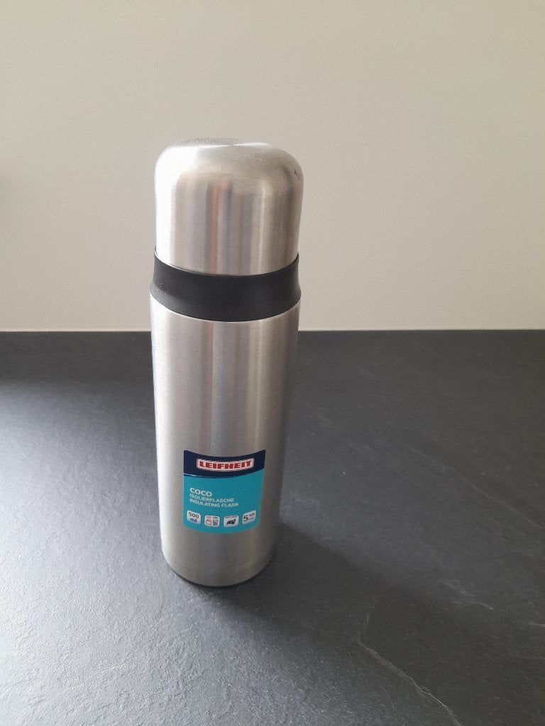 Leifheit thermosbeker Coco - 0,5 liter - RVS - zilver, Overige kleuren, Met deksel, 500 ml, Overige typen