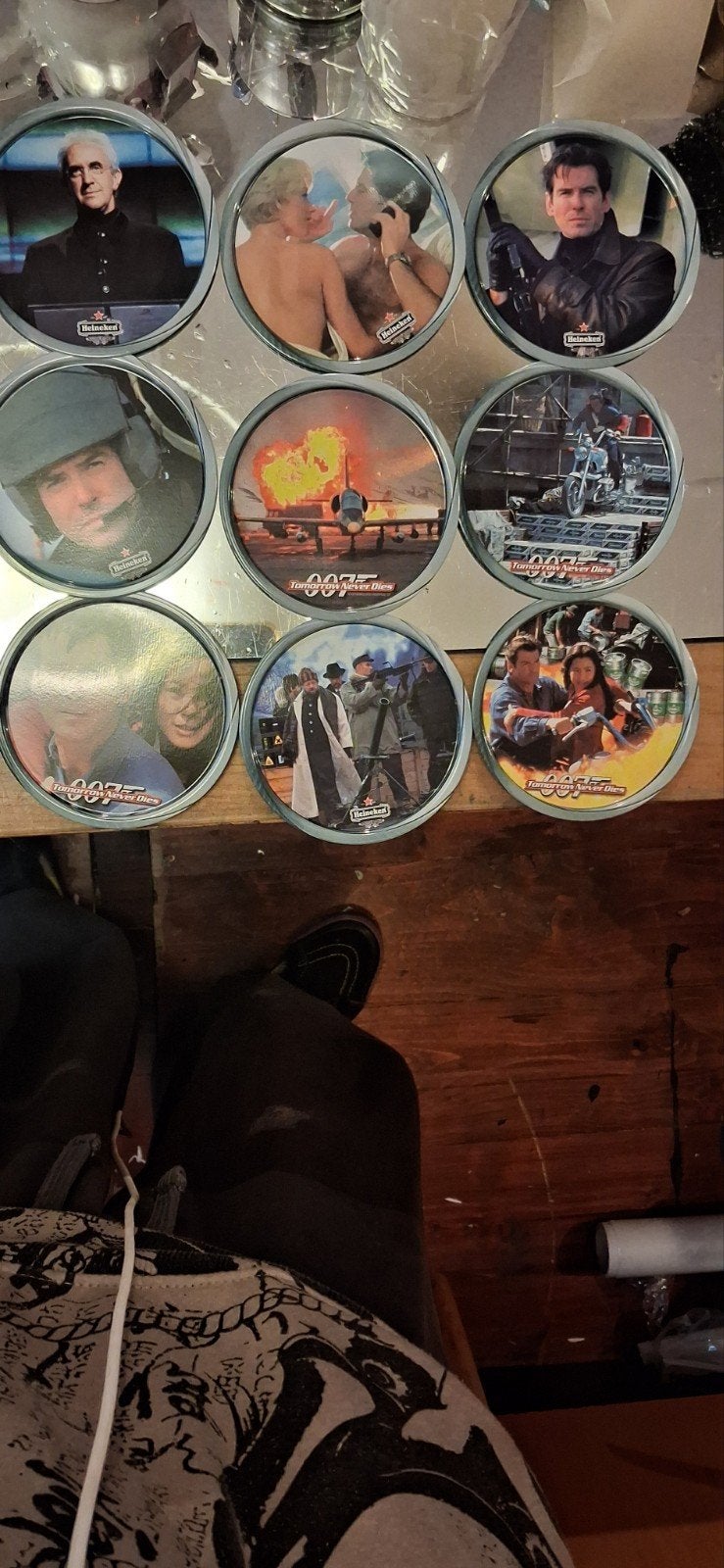 Complete set James Bond  Heineken onderzetters, Ophalen of Verzenden