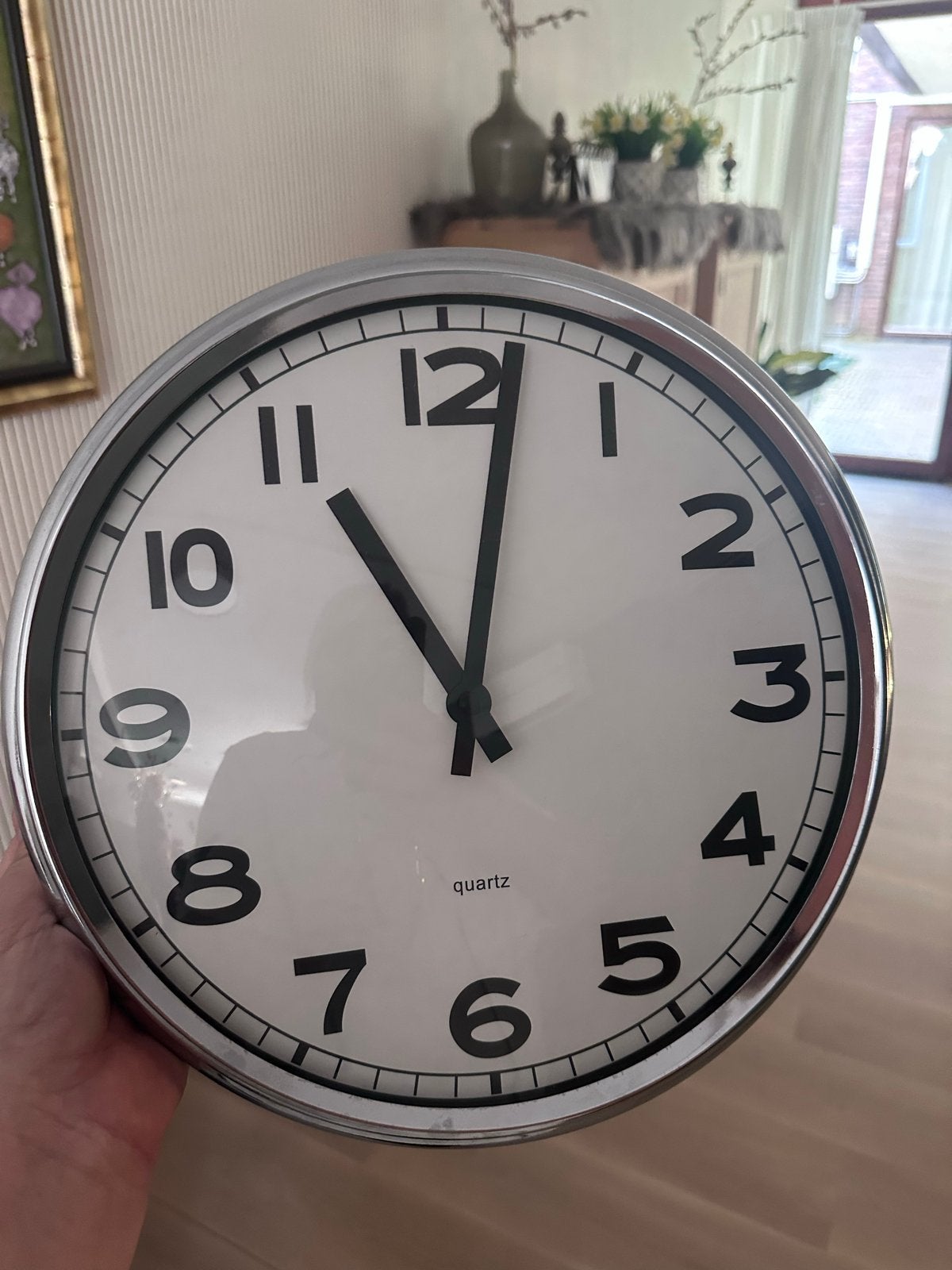 Stijlvolle wandklok - Quartz uurwerk, Ophalen