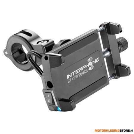Interphone Motocrab Evo Alu USB Telefoonhouder, N.v.t., Ophalen of Verzenden, Nieuw met kaartje