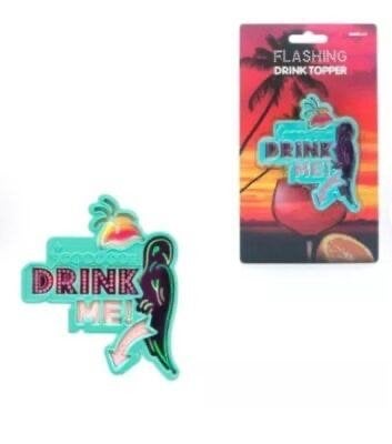 Grote partij: 45x24 Flashing Drink Topper Papagaai met licht, Ophalen, Nieuw, Feestartikel, Overige