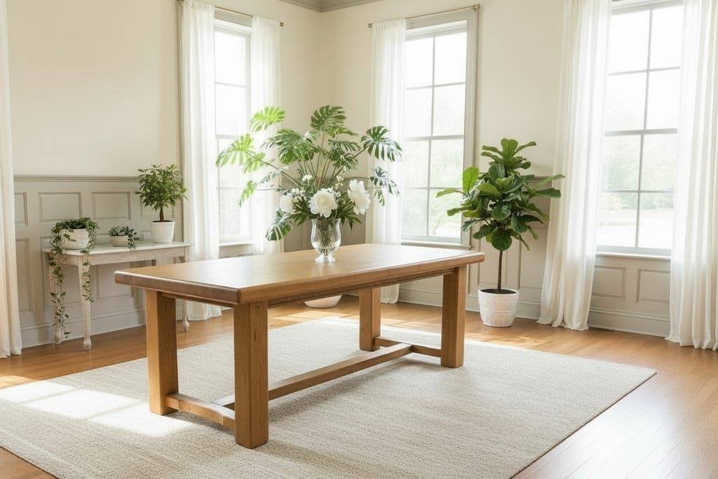 Vintage XL massief houten eettafel, Ophalen, Overijssel