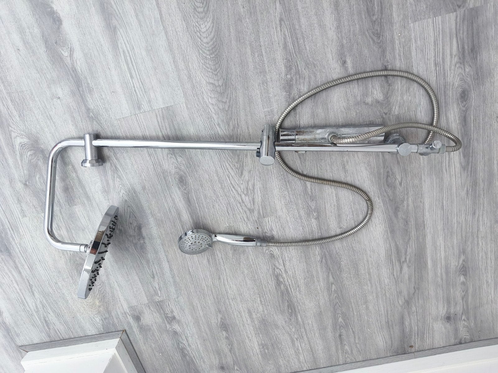 Regendoucheset met thermostaatmengkraan, Ophalen, Douche