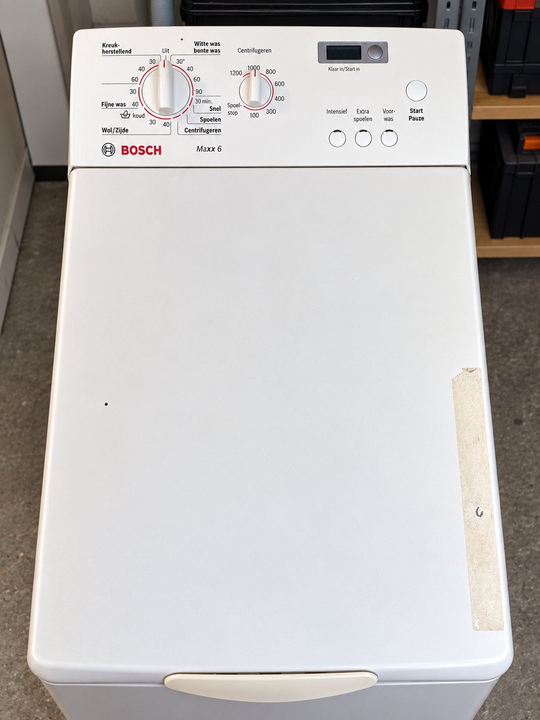 Bosch Bovenlader Wasmachine Maxx 6 - Scherm defect, Witgoed en Apparatuur, 1200 tot 1600 toeren, Gebruikt, 4 tot 6 kg, Bovenlader