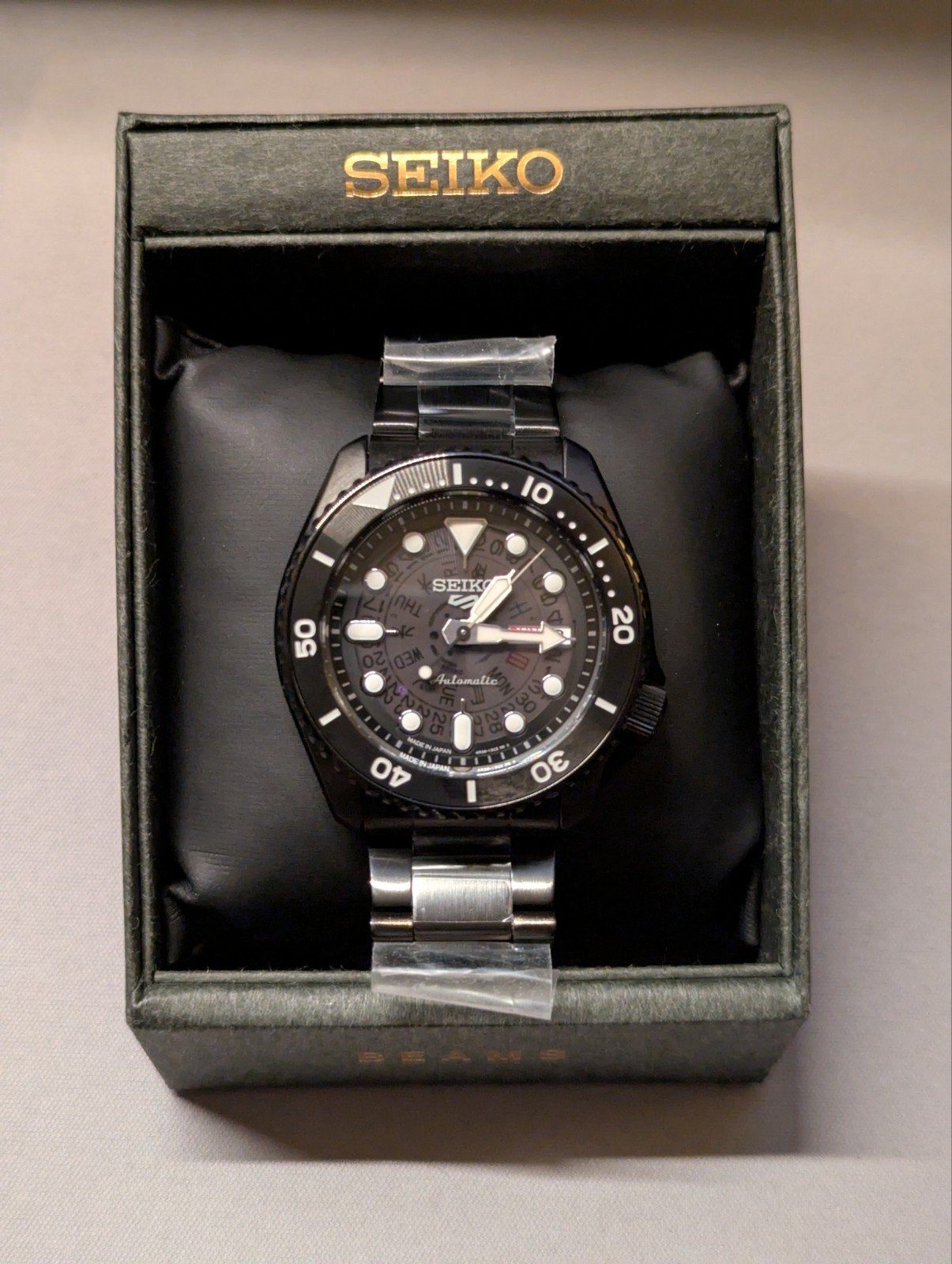 Seiko 5 Sports x BEAMS Limited Edition (Ref. SBSA285), Staal, Nieuw, Ophalen of Verzenden, Seiko