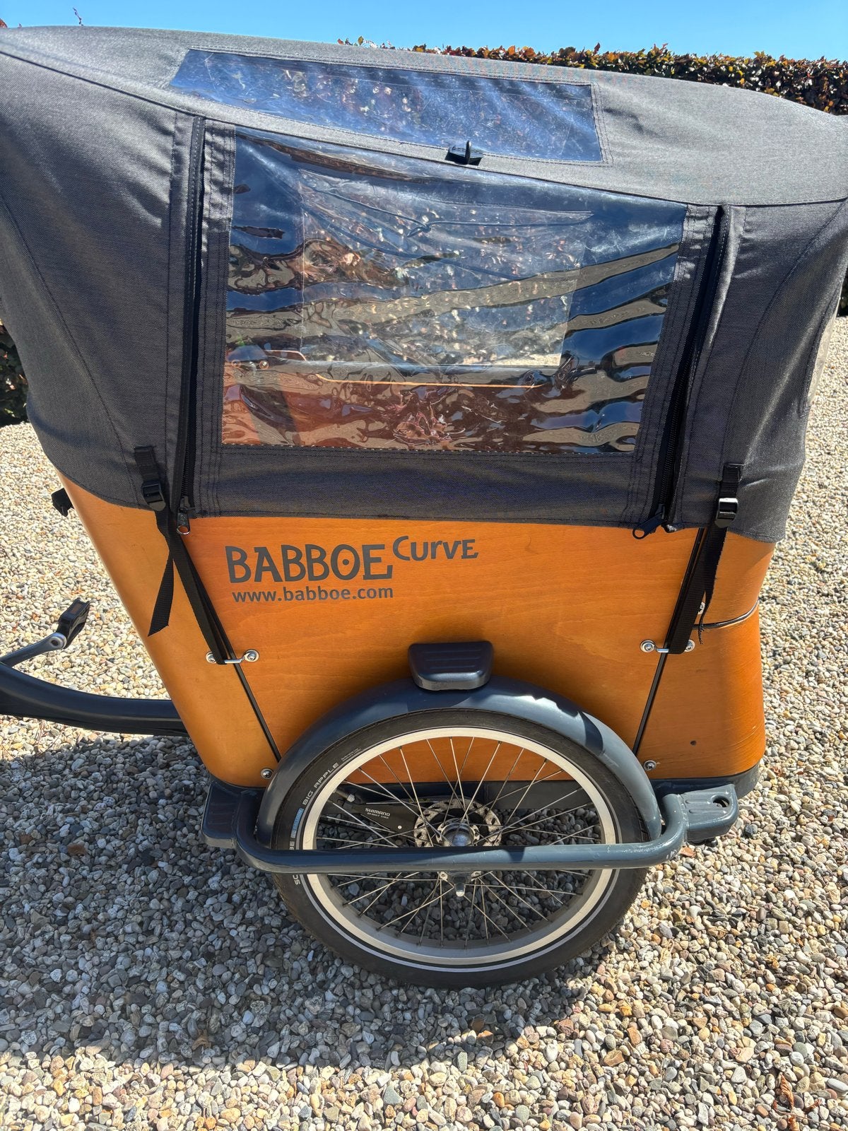 Babboe Curve Elektrische Bakfiets met Huif, Ophalen, 4 kinderen of meer, Elektrisch, Zo goed als nieuw