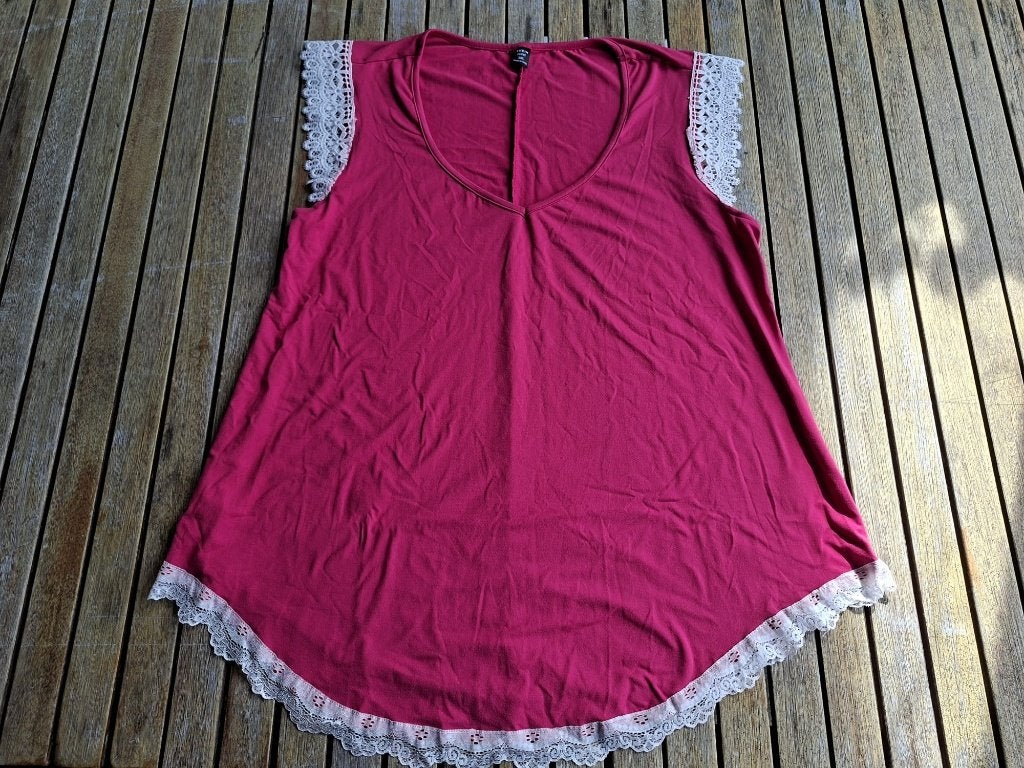Leuke roze top maat 1XL !!, Kleding | Dames, Tops, Maat 46/48 (XL) of groter, Ophalen of Verzenden, Zo goed als nieuw, Roze