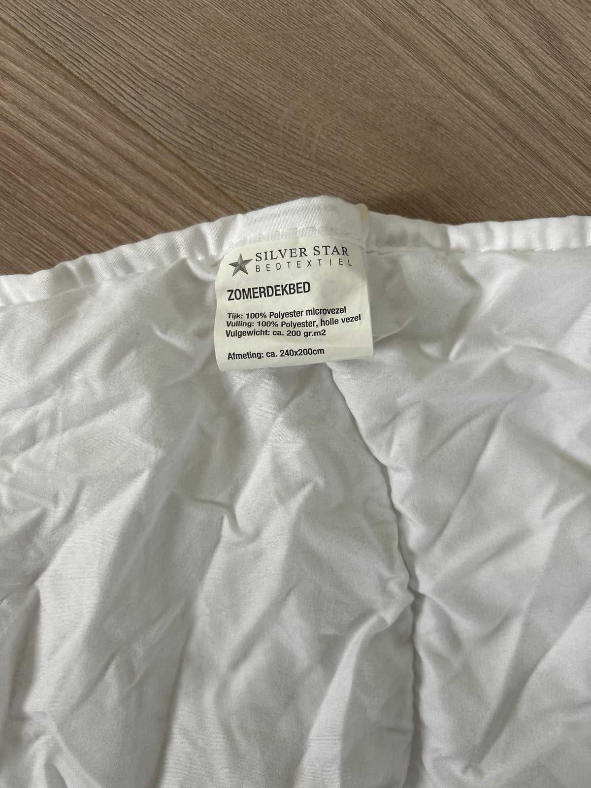 Zomerdekbed 240x200 - Silver Star Bedtextiel, Wit, Ophalen of Verzenden, Deken of Dekbed, Overige merken