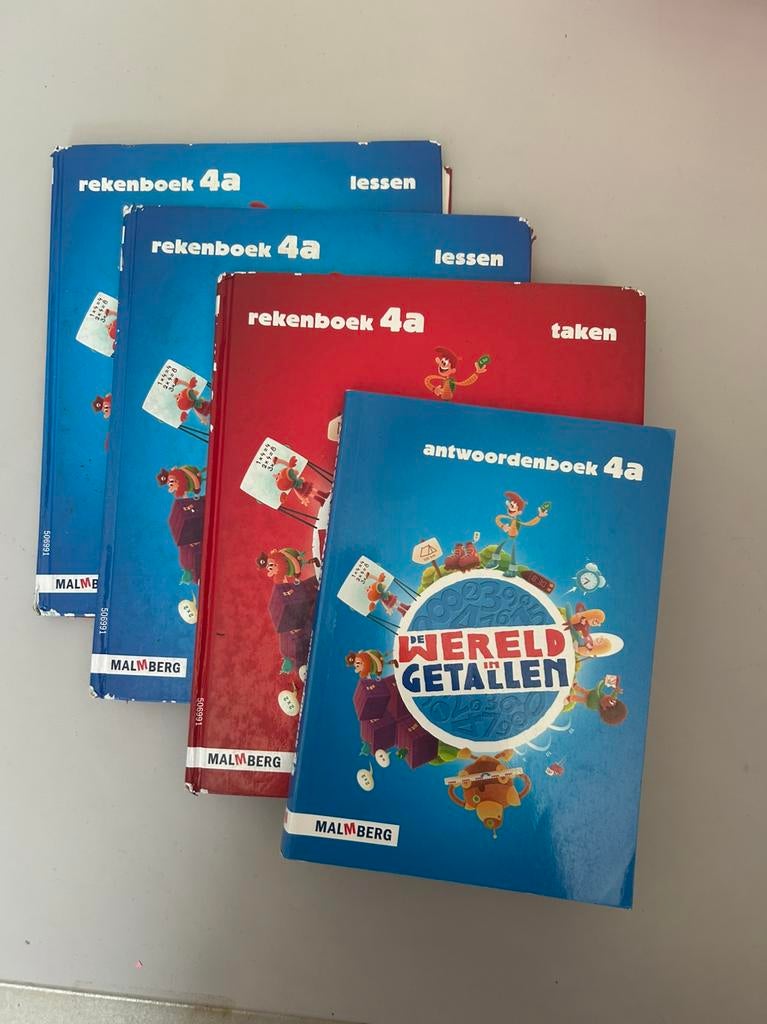 Wereld in getallen rekenboek 4A + antwoordenboek, Ophalen of Verzenden, Gelezen, Overige niveaus, Overige vakken