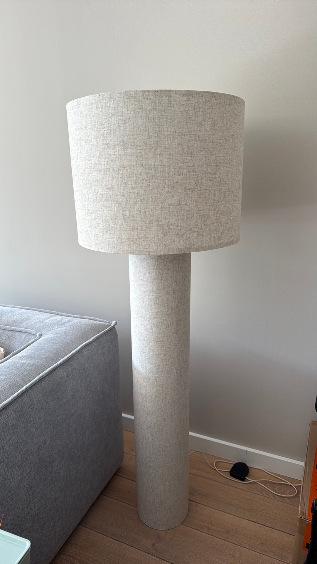 Vloerlamp Jim (Karwei), Ophalen, Zo goed als nieuw, Stof, 100 tot 150 cm