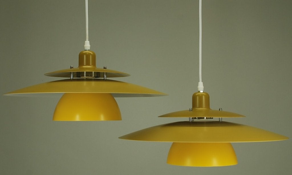 Skandinavische hanglampen set van 2 stuks - 300 euro, Huis en Inrichting, Lampen | Hanglampen, Verzenden, Vintage MCM, Vintage mcm