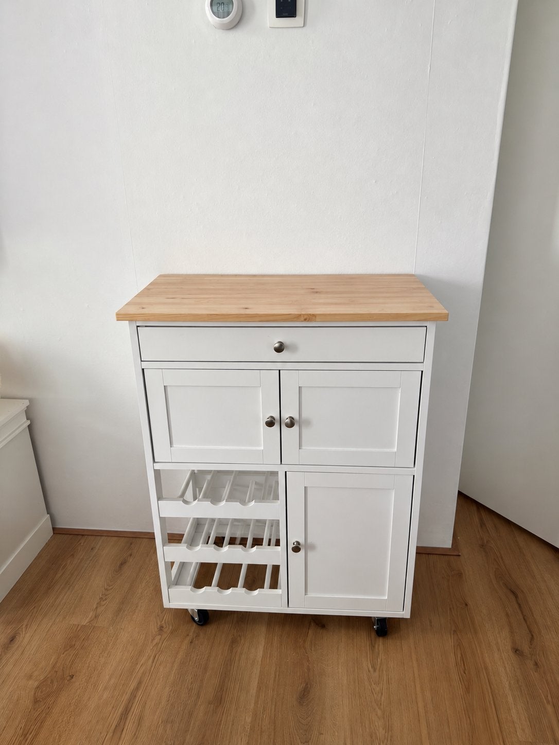 Witte Keukentrolley / Koffie Corner - Zo goed als nieuw, Keukentrolley, Ophalen, Zo goed als nieuw, Wit