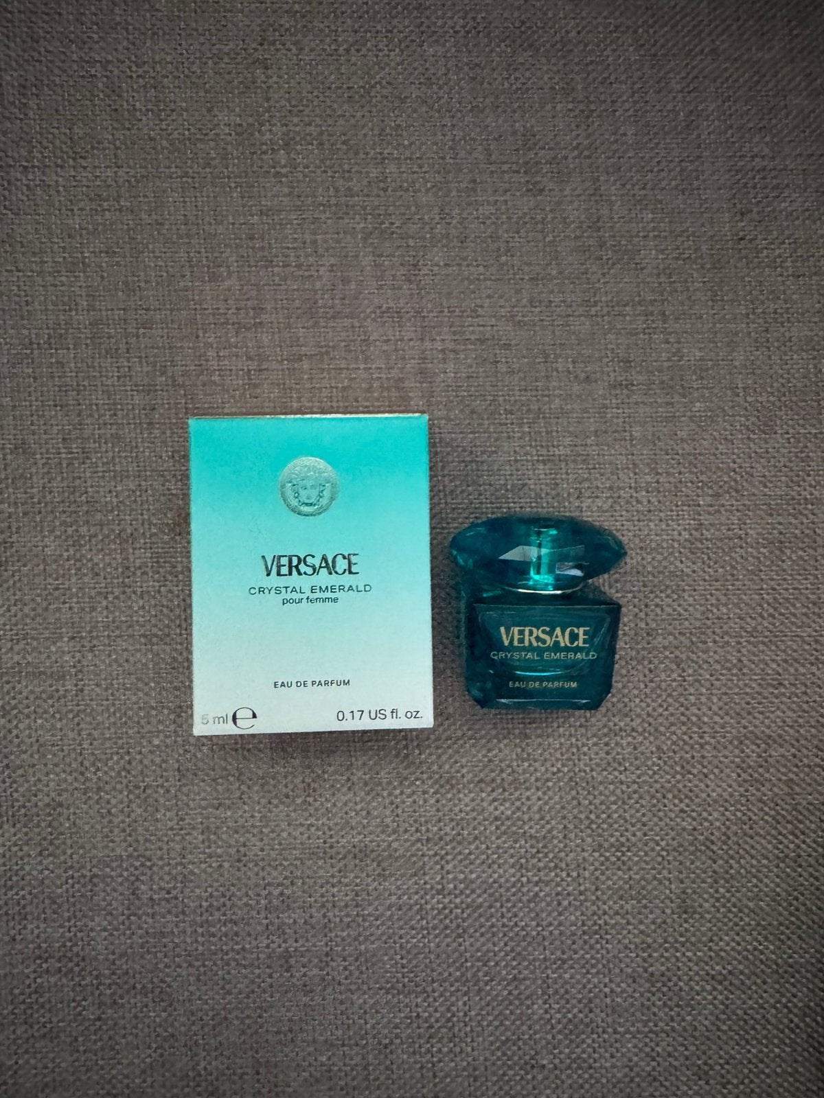 Versace Crystal Emerald mini miniatuur 5 ml eau de parfum, Verzenden, Nieuw, Miniatuur, Gevuld