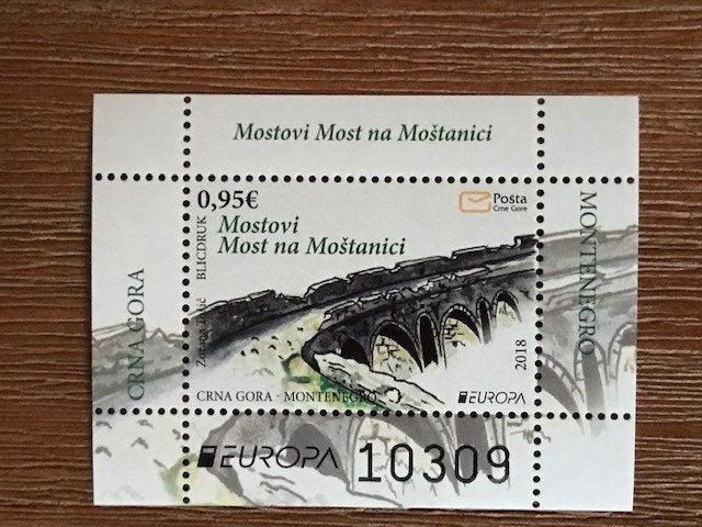 Montenegro 2018, Mi Bl 22 Europa CEPT, Ophalen of Verzenden, Overige landen, Postfris