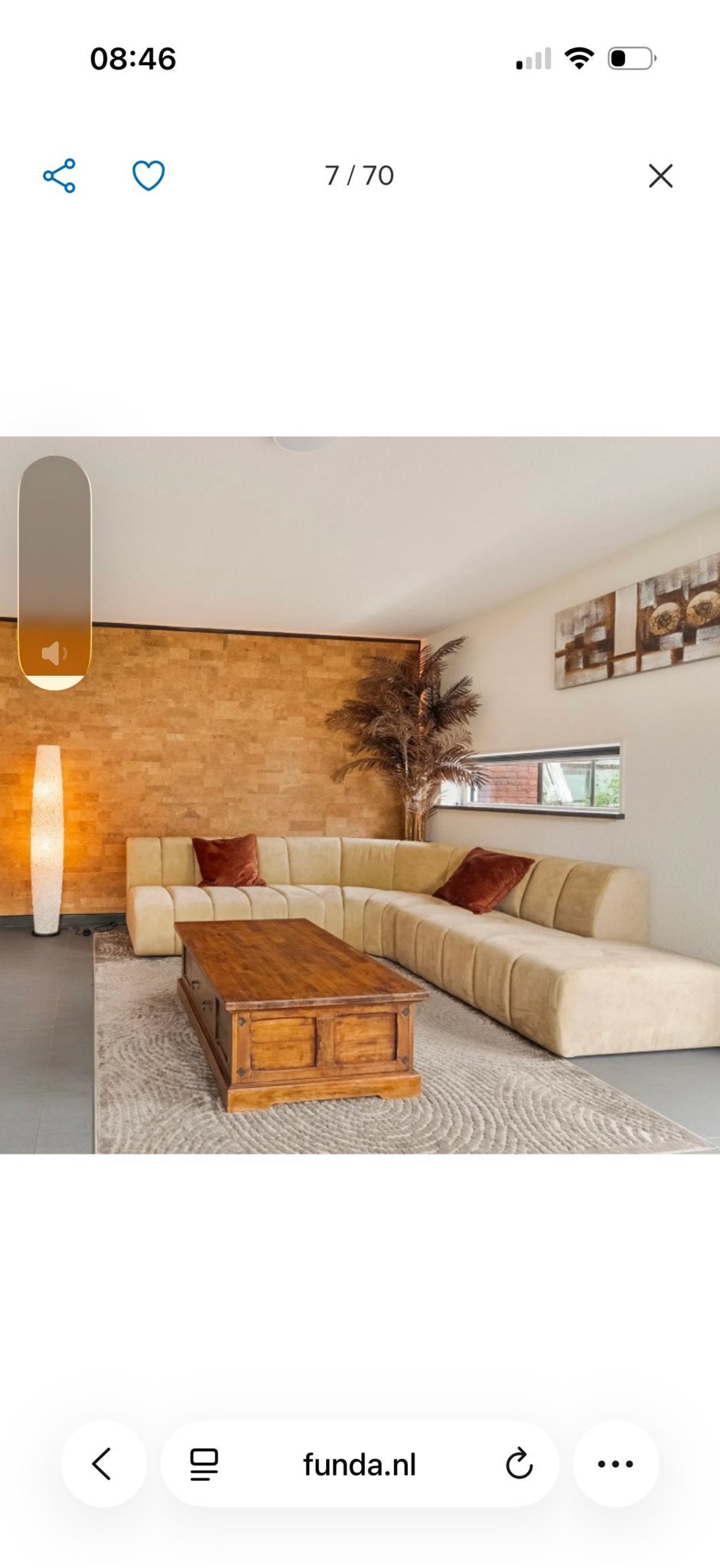 Riviera Maison Bank - Geel/Goud, Ophalen, Zo goed als nieuw, Stof