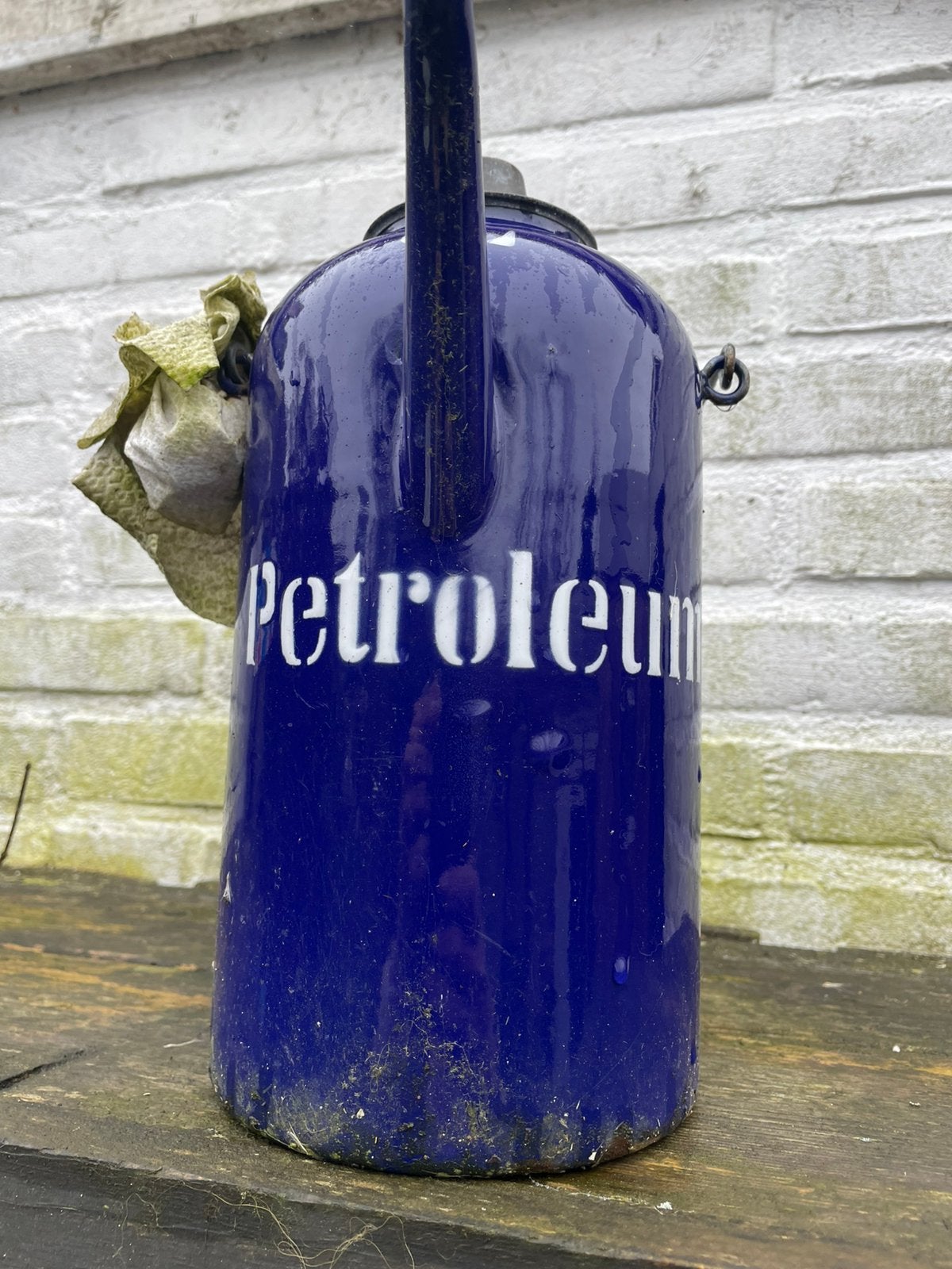 Petroleum fles, Antiek en Kunst, Ophalen of Verzenden