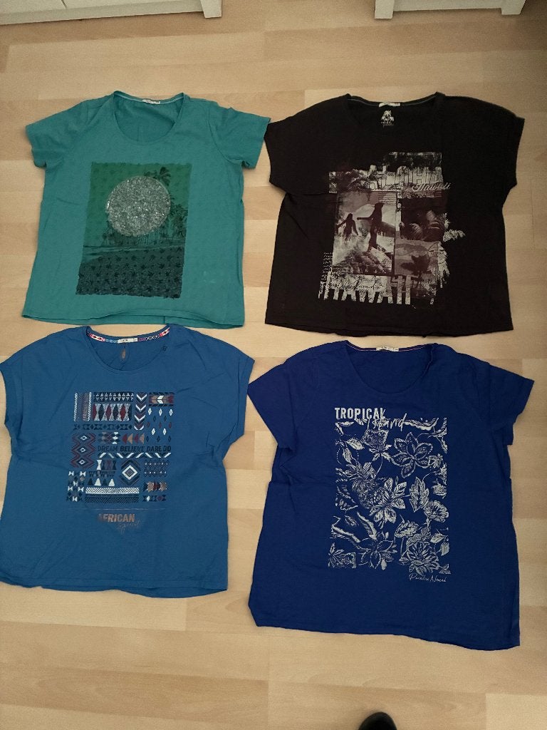 13 Dames tshirts, Kleding | Dames, Ophalen of Verzenden, Gedragen, Maat 46/48 (XL) of groter, Korte mouw
