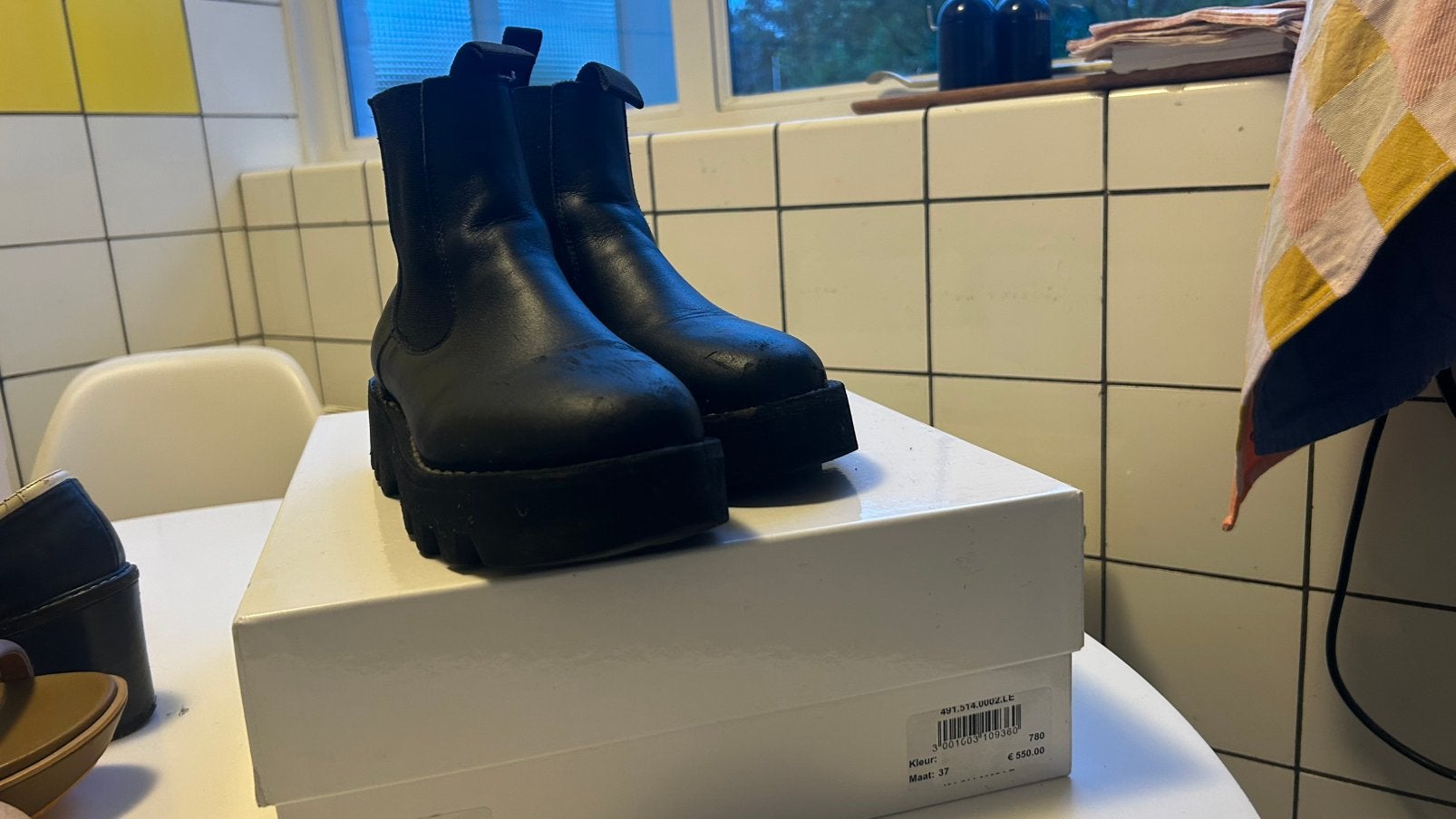 Boots Sofie d’Hoore maat 37, Zwart, Lage of Enkellaarzen, Ophalen of Verzenden, Gedragen
