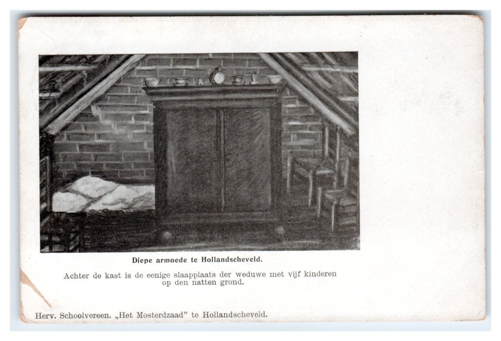 Hollandscheveld, Diepe armoede, Verzenden, 1920 tot 1940, Gelopen, Overijssel
