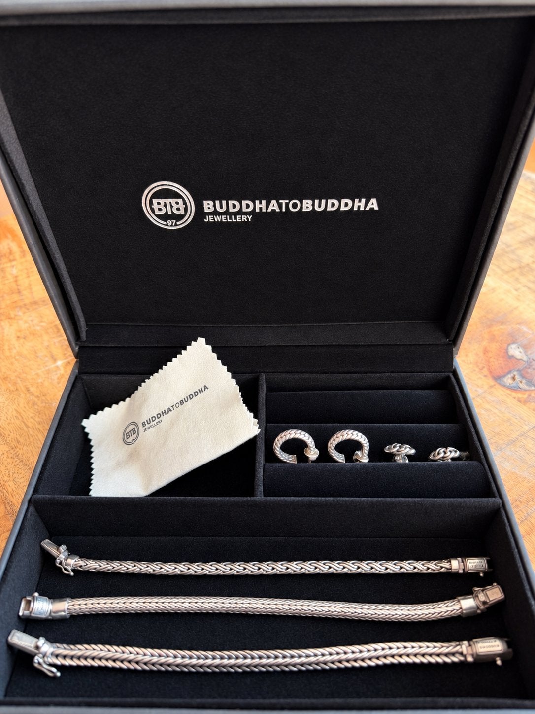 Buddha to Buddha set - mooi kerstcadeau!, Ophalen of Verzenden, Zo goed als nieuw, Zilver