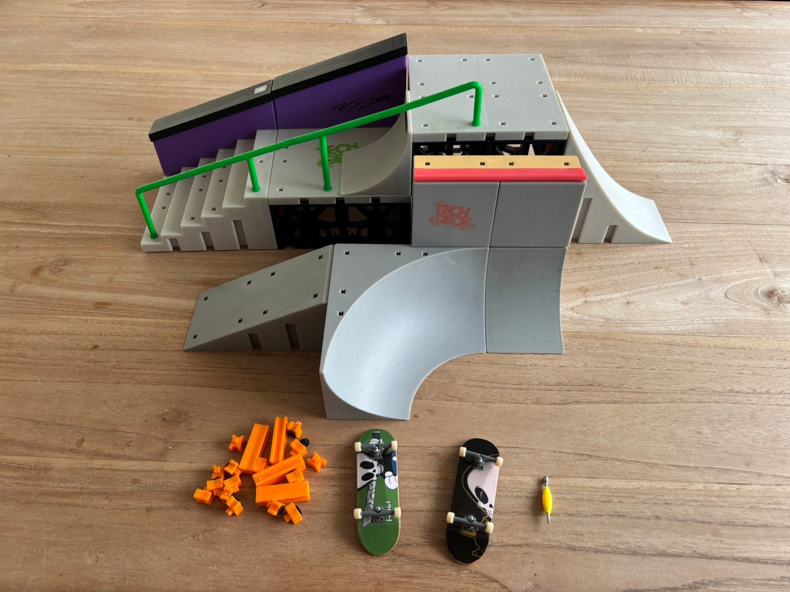 Tech deck x-connect finger skate park en bowl, Ophalen of Verzenden, Zo goed als nieuw