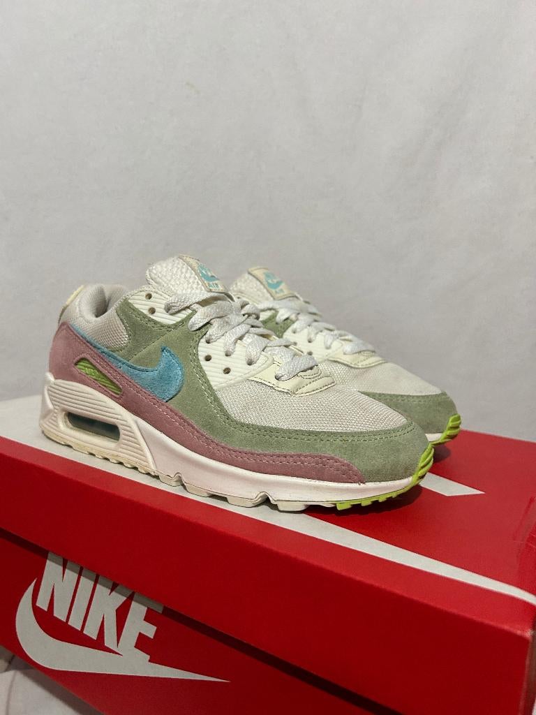 ALS NIEUW! Maat 37,5 - Nike Air Max 90 Easter Leopard, Overige kleuren, Verzenden, Nike, Nike