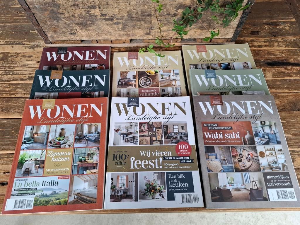 Wonen Landelijke Stijl - Complete jaargang 2019, Boeken, Tijdschriften en Kranten, Ophalen, Zo goed als nieuw, Overige typen
