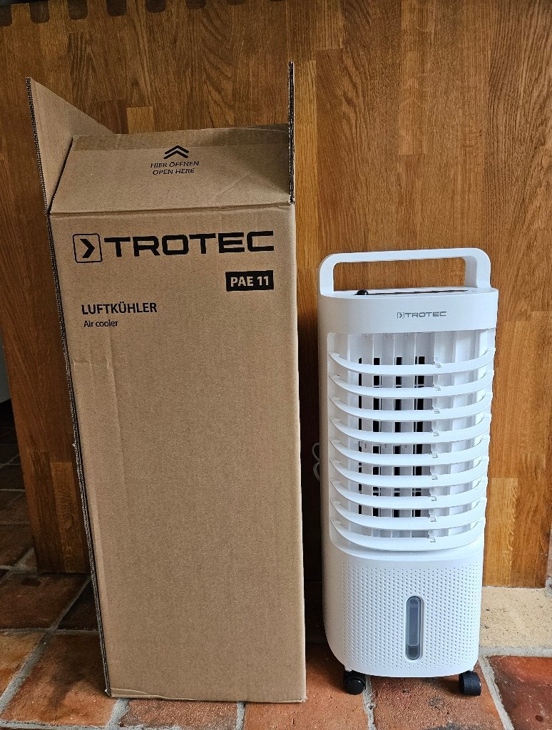TROTEC Aircooler PAE11- mobiele luchtkoeler -ventilatie, Ophalen, Minder dan 60 m³, Nieuw, 3 snelheden of meer