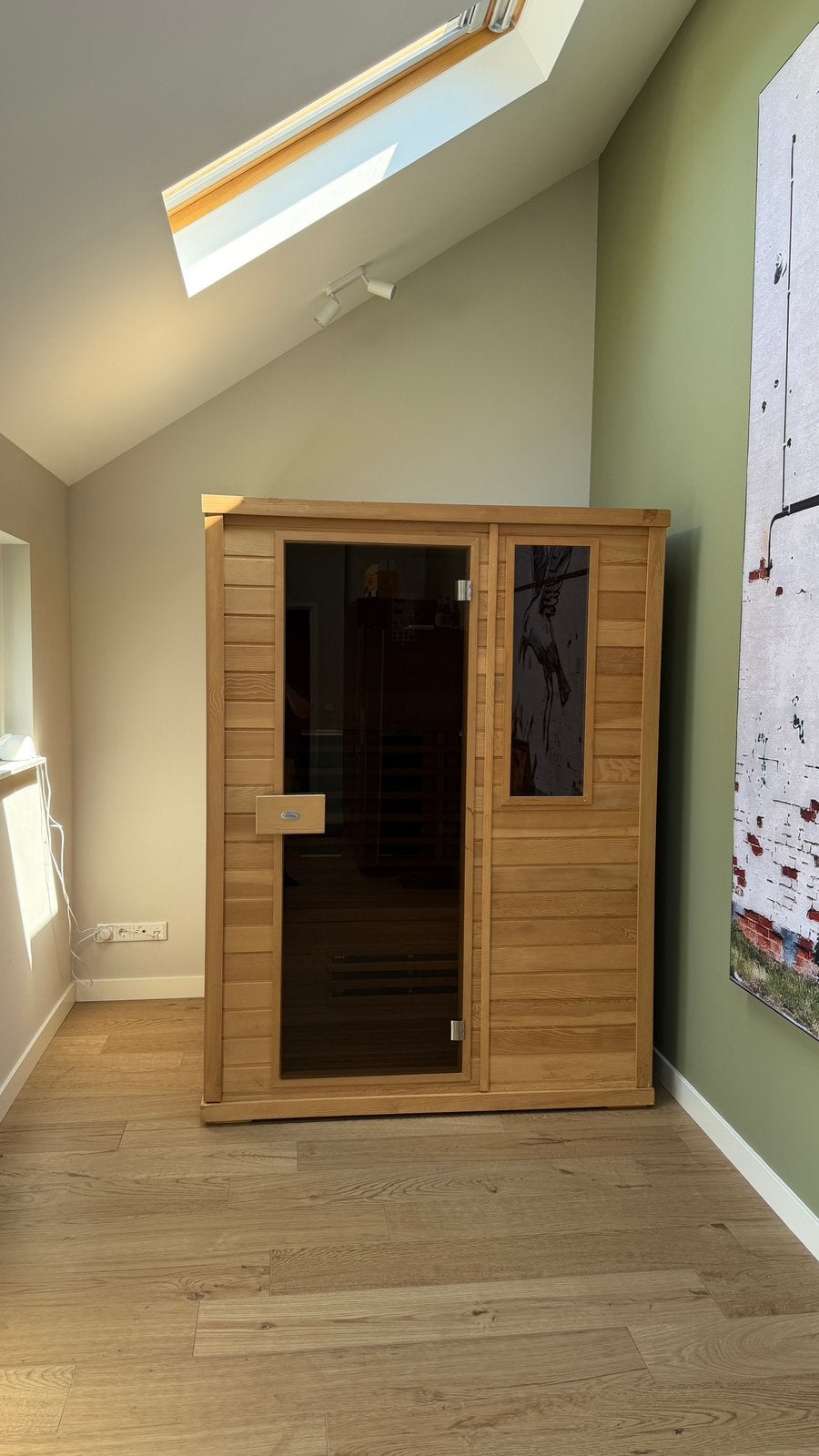 Infrarood sauna Nobel 150, Sport en Fitness, Sauna, Ophalen, Zo goed als nieuw, Complete sauna