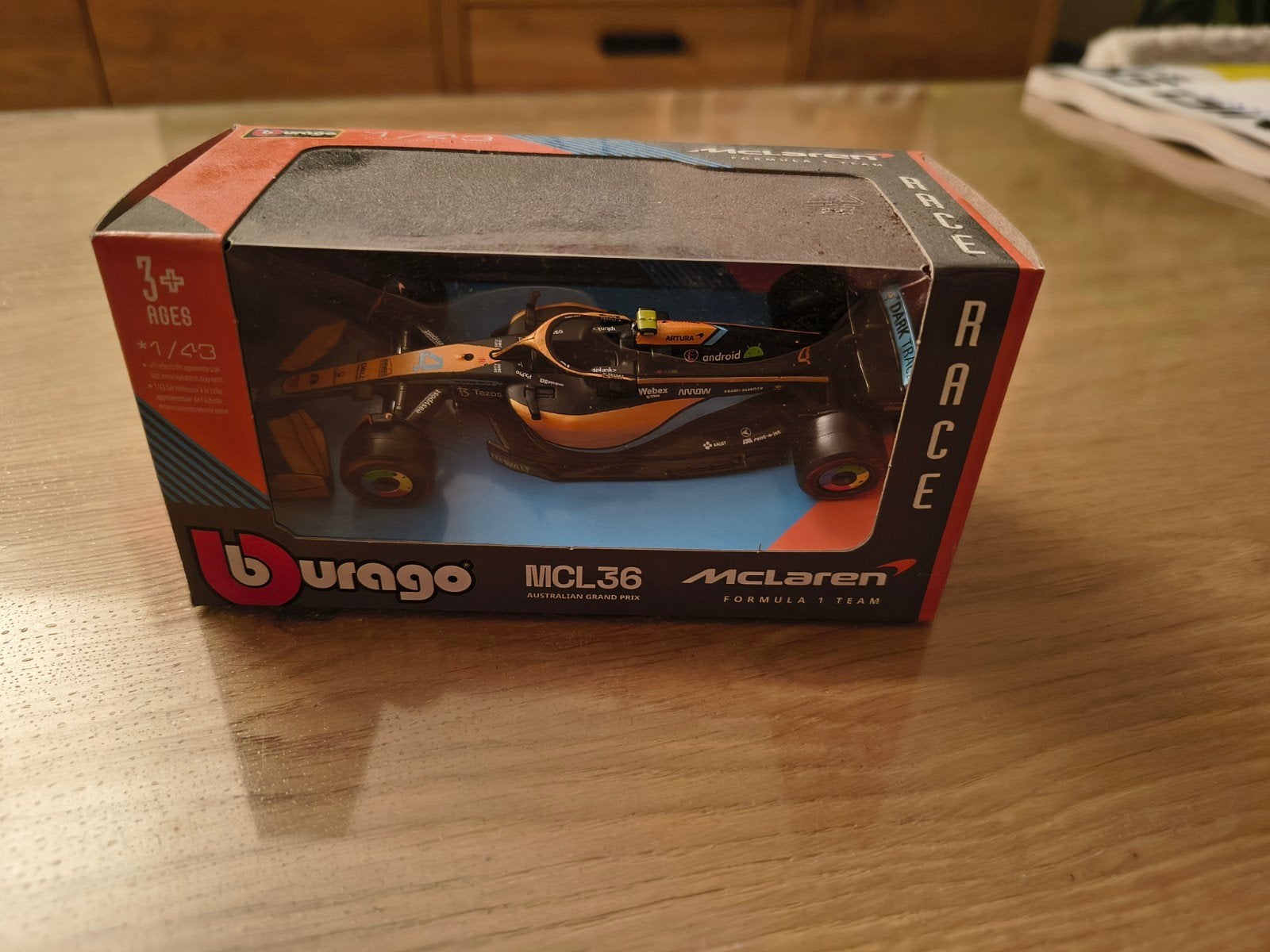 McLaren MCL36 1:43, Hobby en Vrije tijd, Modelauto's | 1:43, Ophalen of Verzenden, Nieuw, Auto, Overige merken