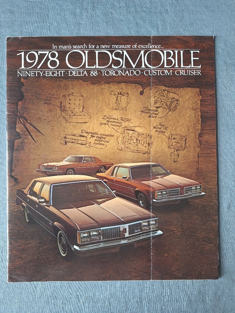 Brochure OLDSMOBILE Range - 1978 USA, Verzenden, Gelezen, Overige merken