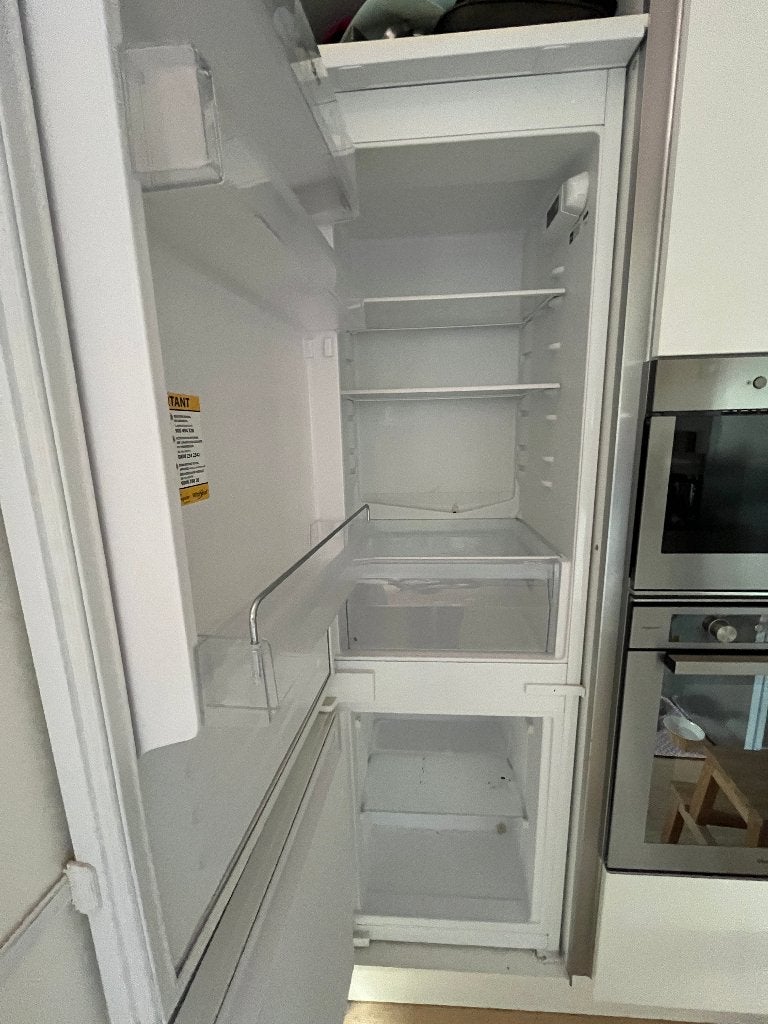 Inbouw Whirlpool koel-vriescombinatie 275L - goede staat, Ophalen, Gebruikt, 200 liter of meer, Met aparte vriezer