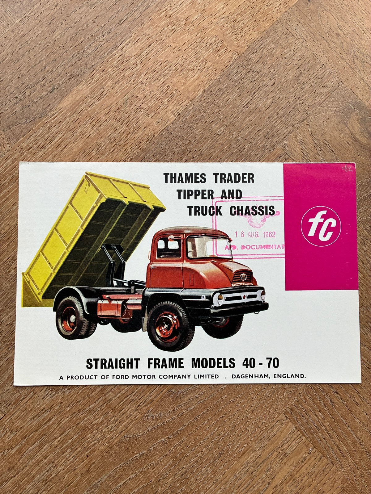 Thames Trader Tipper and Truck Chassis brochure, Verzenden, Zo goed als nieuw, Overige merken
