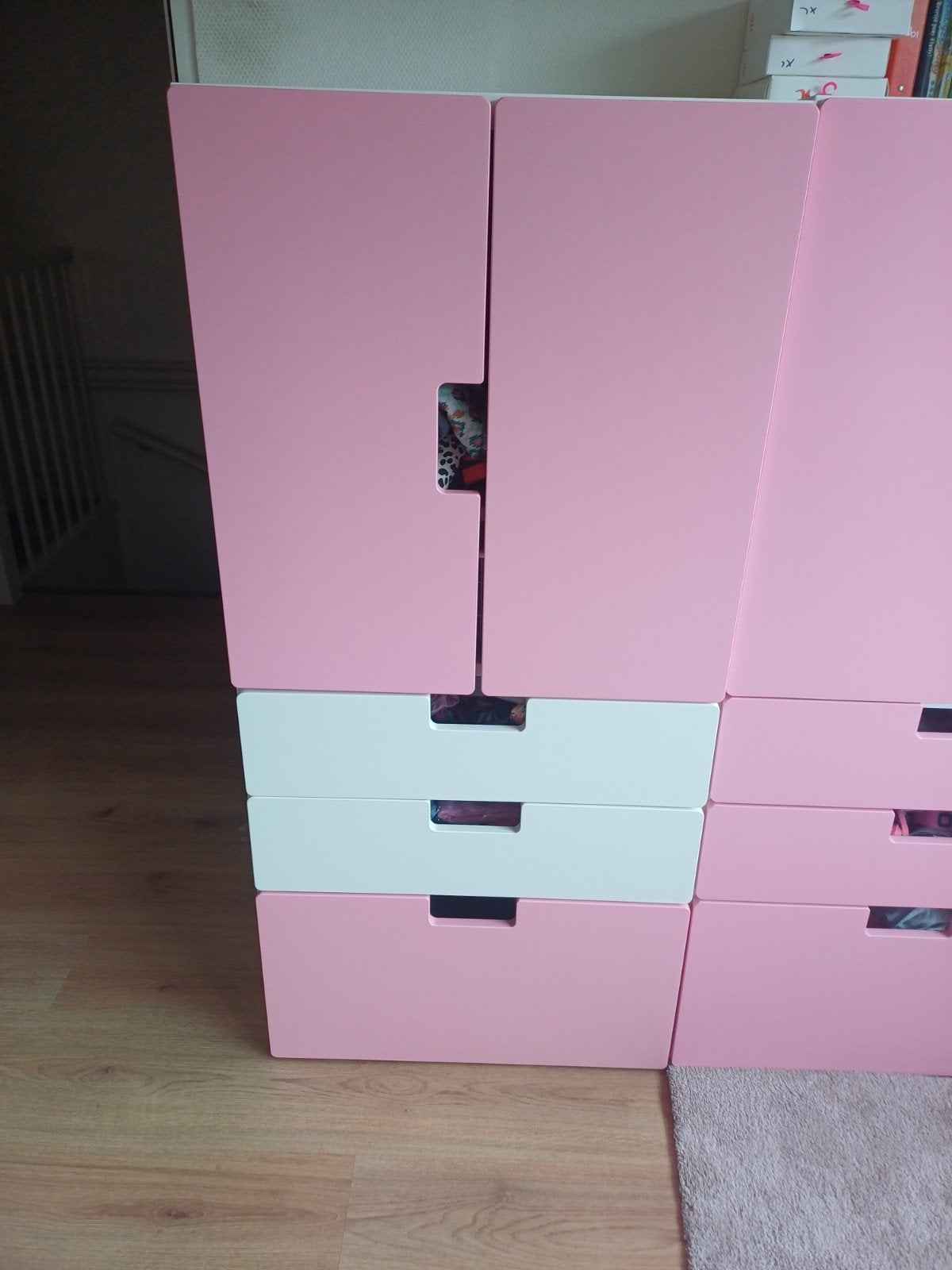 Ikea Stuva kast roze met wit, 50 tot 70 cm, 105 cm of meer, Ophalen of Verzenden, Zo goed als nieuw