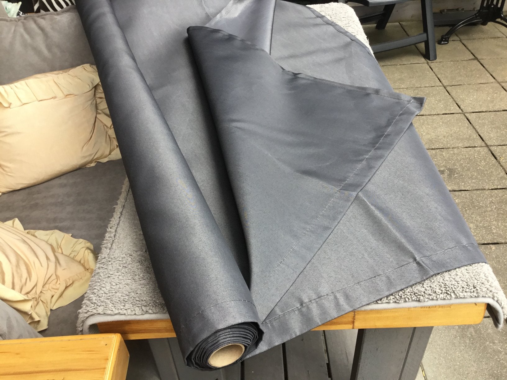 Nieuw stuk luifel doek €10 EV voor raam, ( windscherm, Tuin en Terras, Zonneschermen, Minder dan 150 cm, Ophalen of Verzenden