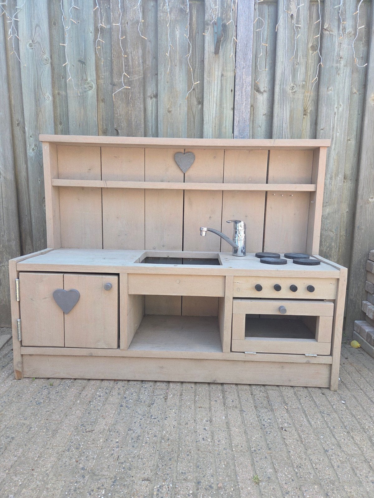Steigerhouten speelkeuken, Ophalen, Zo goed als nieuw